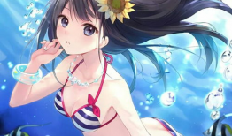 动漫女生泳装,动漫女生魅力绽放